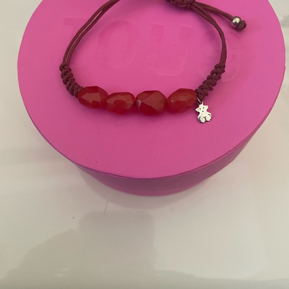 Tous Carmelian Cord Bracelet